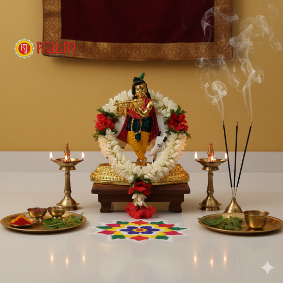 ST/2743/M 24 CARAT COW KRISHNA 
