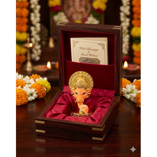 ST/2987 24 CARAT TRUNK GANESH