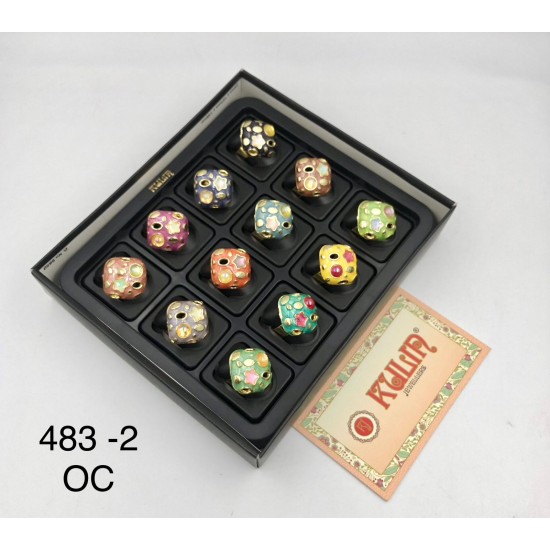 ENAMEL FINGER RING 483 - 2 