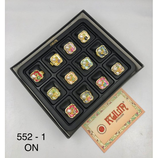 ENAMEL FINGER RING  552- 1