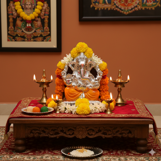 ST/2595/S ROYAL SMALL MUKUT GANESH 