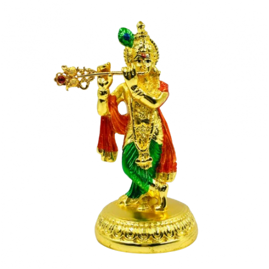 ROYAL PLUS STANDING KRISHNA GOLD MEENA