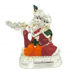 ST/2575/SILM ROYAL SITTING RADHA KRISHNA 