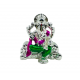 ST/1788/SILVER ROYAL SINHASAN GANESHA